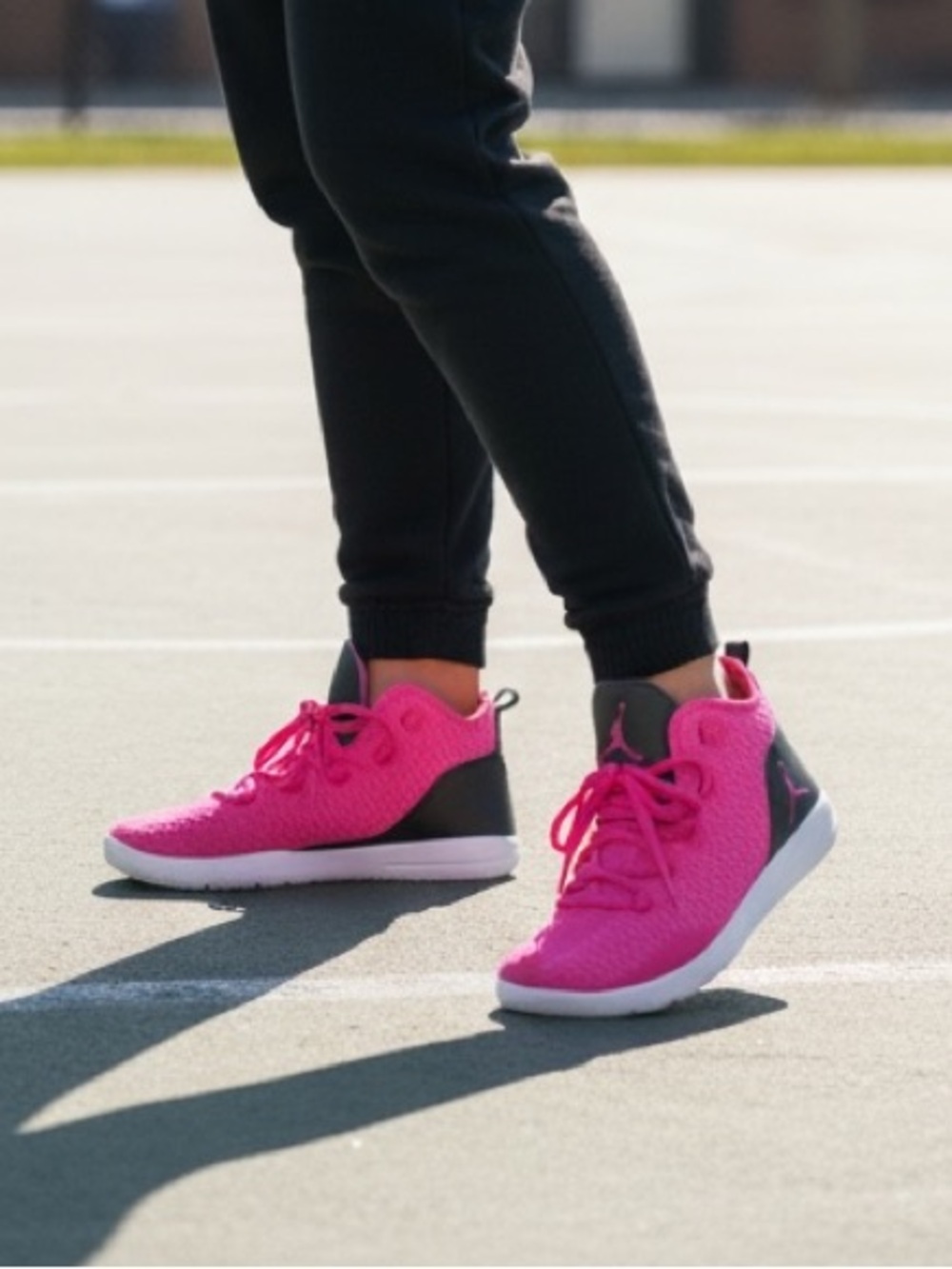 Nike Jordan Reveal GG Vivid Pink Size 7.5Y Mesh Black/White VINTAGE